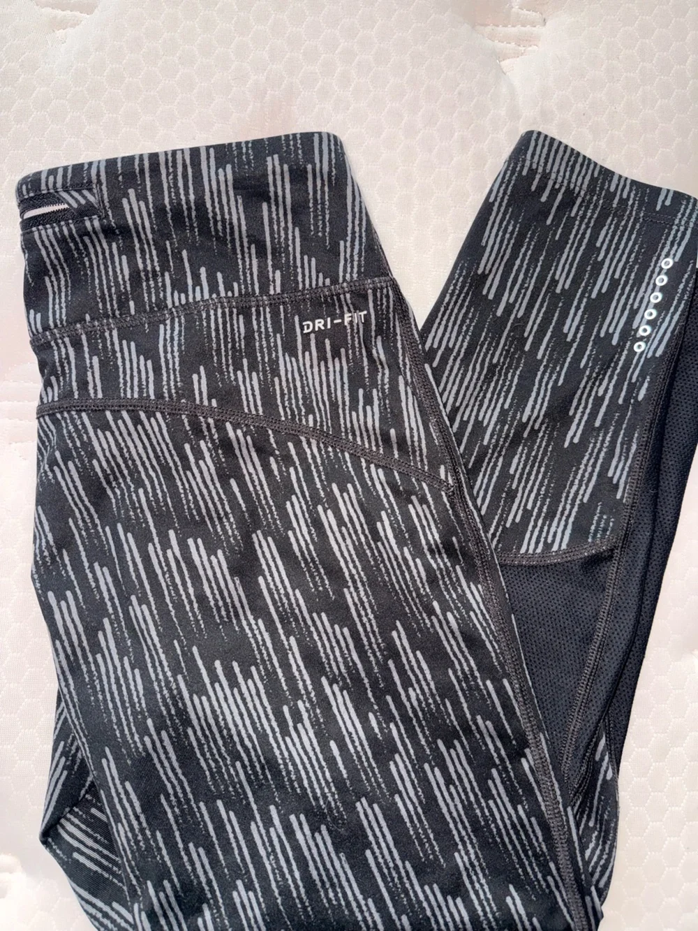 167. Nike Black & Gray Dri-FIT Athletic Leggings
